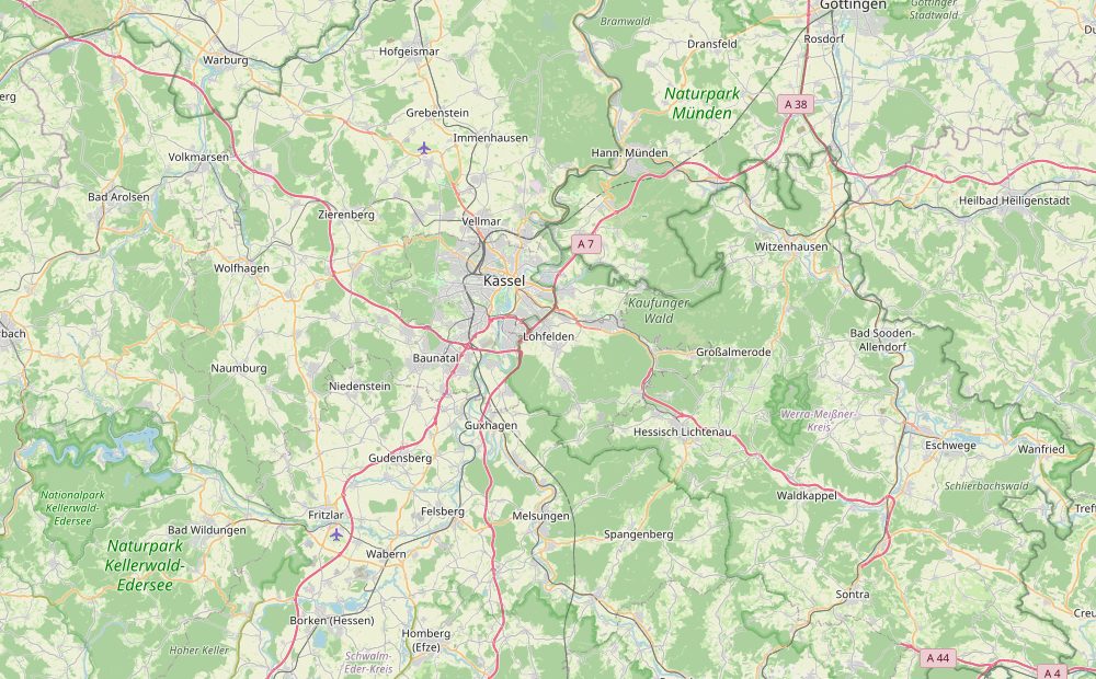 Karte: Lohfelden und Umgebung